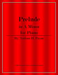 Prelude in A Minor for Piano piano sheet music cover